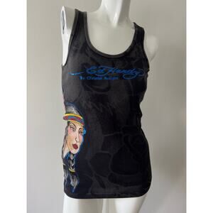Ed Hardy by Christian Audigier Y2K Vintage Native American Indian Tank Top Med